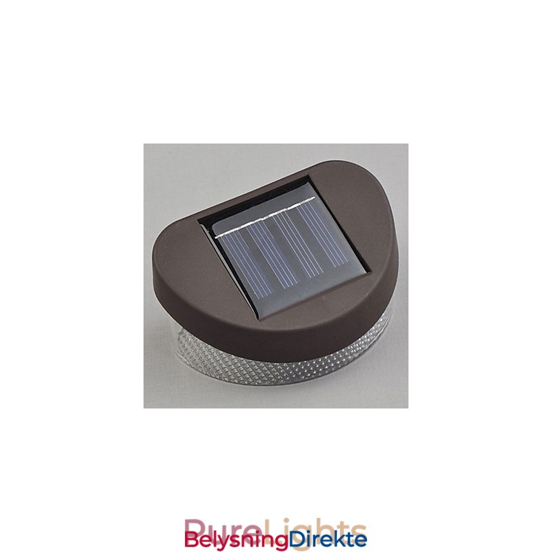 Hvitt Lys Solcelledrevet Lys Sti Vegg Landskapsmontering Hage Gjerde Lys