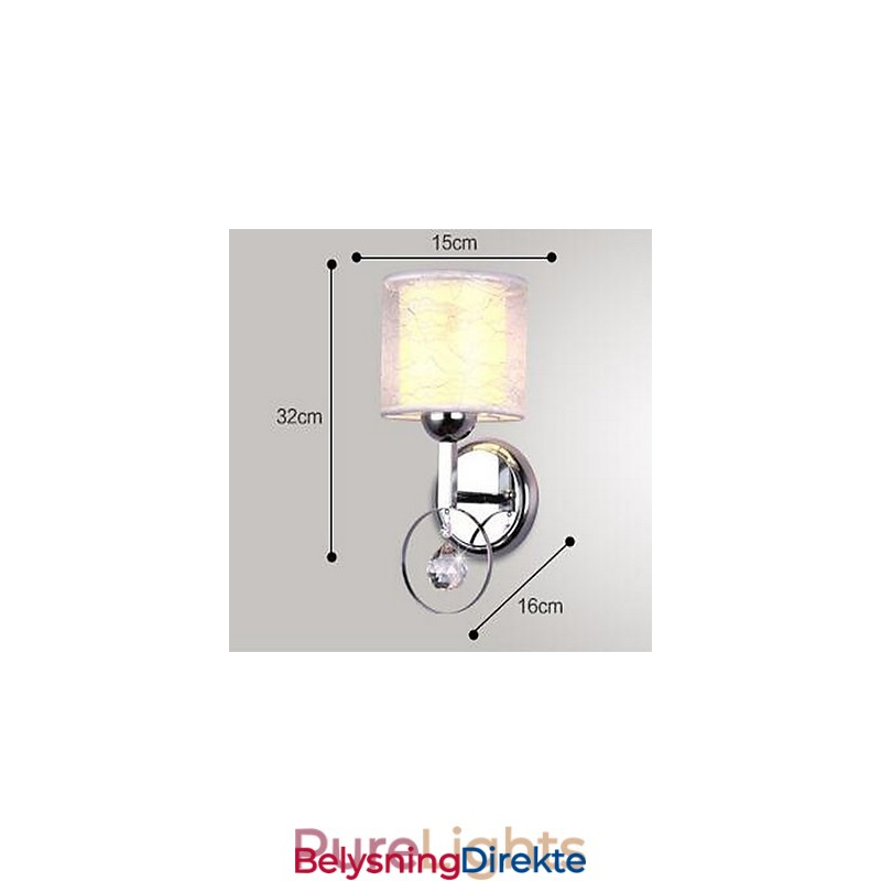 Krystall Moderne Samtids Galvanisert Opplyst Vegglampe Vegglampe