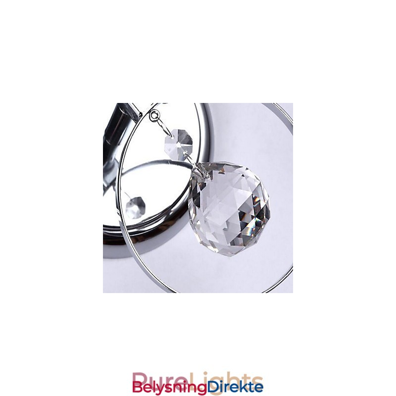 Krystall Moderne Samtids Galvanisert Opplyst Vegglampe Vegglampe