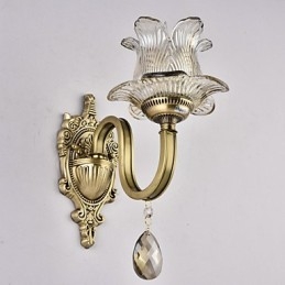 Rustikk Messingdetalj For Mini-Stil Opplyst Vegglampe I Messing