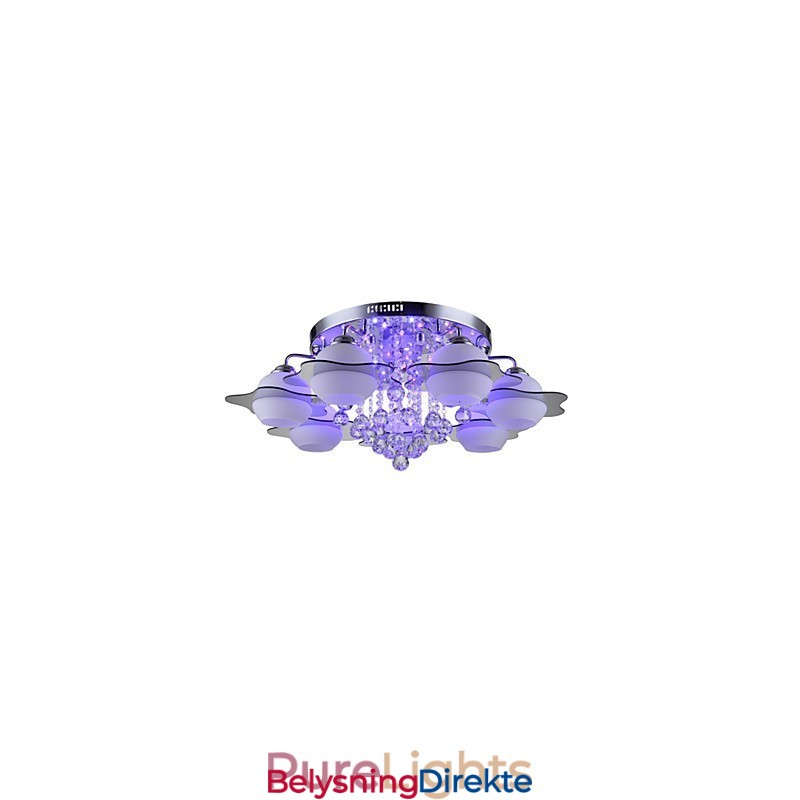 Fjernstyrt 7 Lys Med Blårød Moderne Taklampe For Innfelling