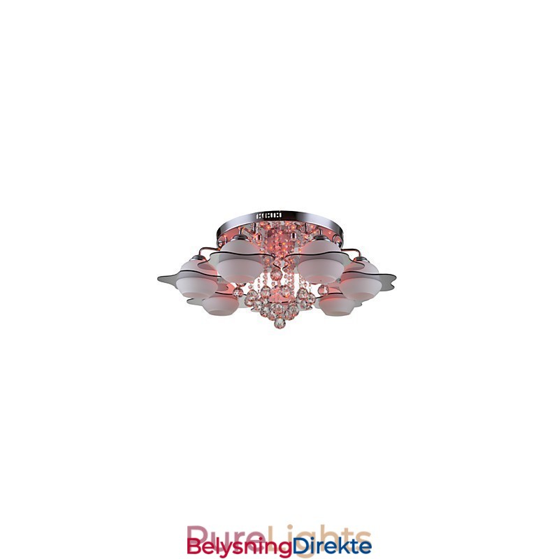 Fjernstyrt 7 Lys Med Blårød Moderne Taklampe For Innfelling