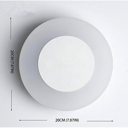 Integrert Moderne Samtidsstil For Omgivelseslys Vegglampe Vegglampe