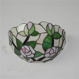 Retro Landlig Vegglampe Glassskjerm Stue Soverom Restaurant Kafé Bar Vegglampe