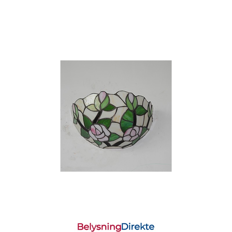 Retro Landlig Vegglampe Glassskjerm Stue Soverom Restaurant Kafé Bar Vegglampe