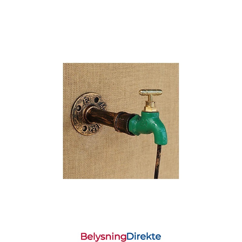 Edison Retro Dekorativ Vannrør Vinflaske Vegglampe Vegglampe