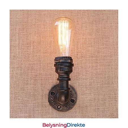 Nostalgi Enkel Vannrør Dekorativ Liten Vegglampe Vegglampe