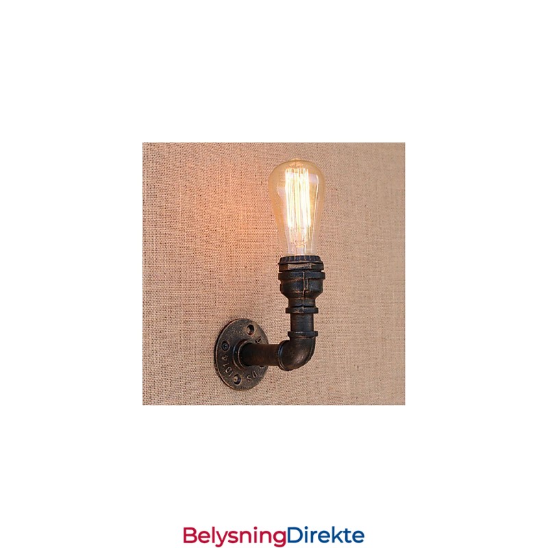 Nostalgi Enkel Vannrør Dekorativ Liten Vegglampe Vegglampe