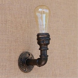 Nostalgi Enkel Vannrør Dekorativ Liten Vegglampe Vegglampe