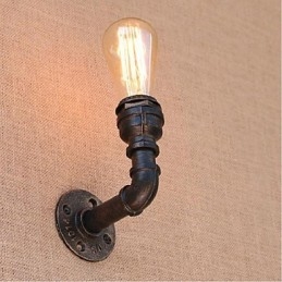 Nostalgi Enkel Vannrør Dekorativ Liten Vegglampe Vegglampe