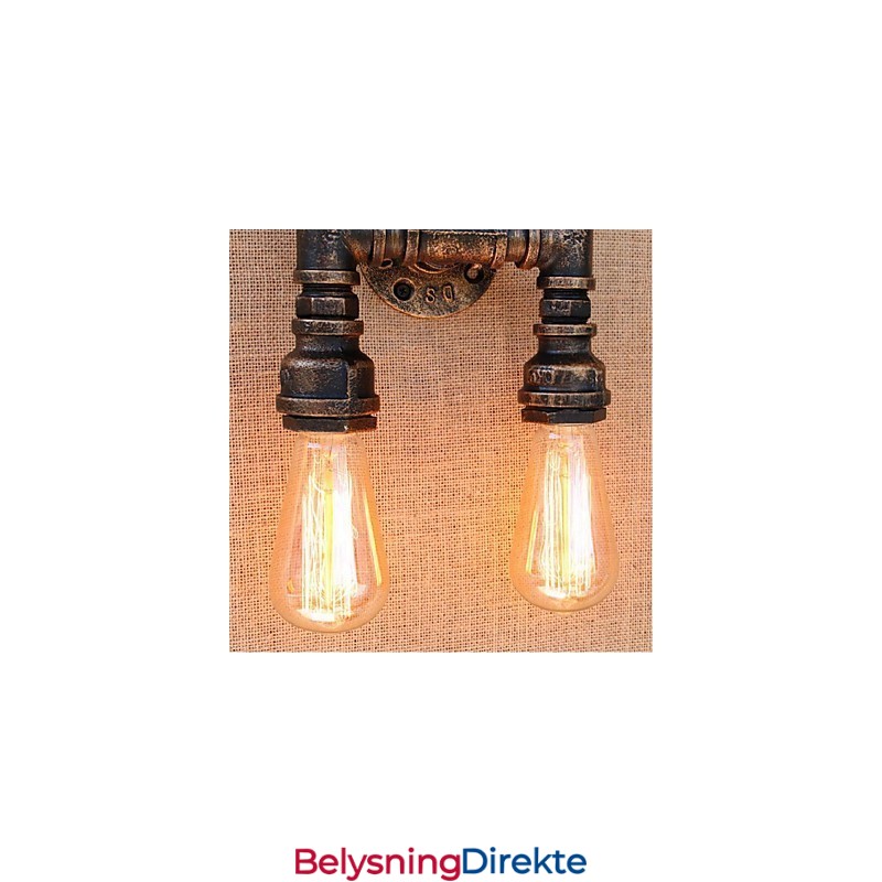 Nostalgi Enkel Vannrør Dekorativ Liten Vegglampe Vegglampe