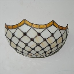 Retro Landlig Vegglampe Glassskjerm Stue Soverom Restaurant Kafé Bar Vegglampe