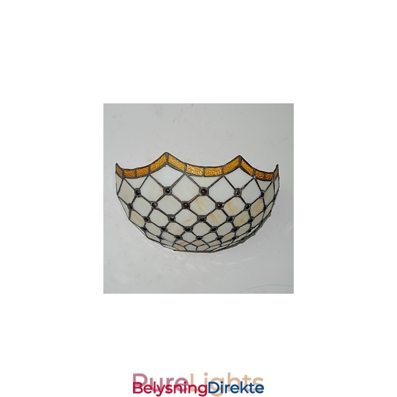 Retro Landlig Vegglampe Glassskjerm Stue Soverom Restaurant Kafé Bar Vegglampe