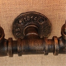 Nostalgi Enkel Vannrør Dekorativ Liten Vegglampe Vegglampe