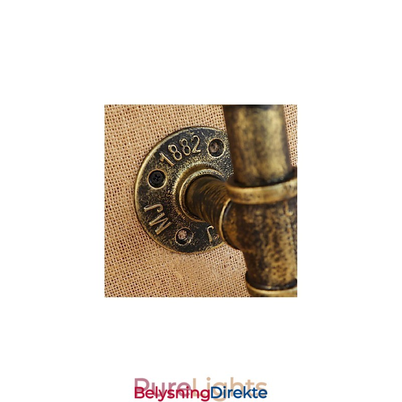 Retro Industriell Vindbryter Med Vannflaske Vegglampe