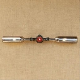 Retro Amerikansk Landsby Kreativ Industri Vind Designer Vannflaske Vegglampe Vegglampe Grå