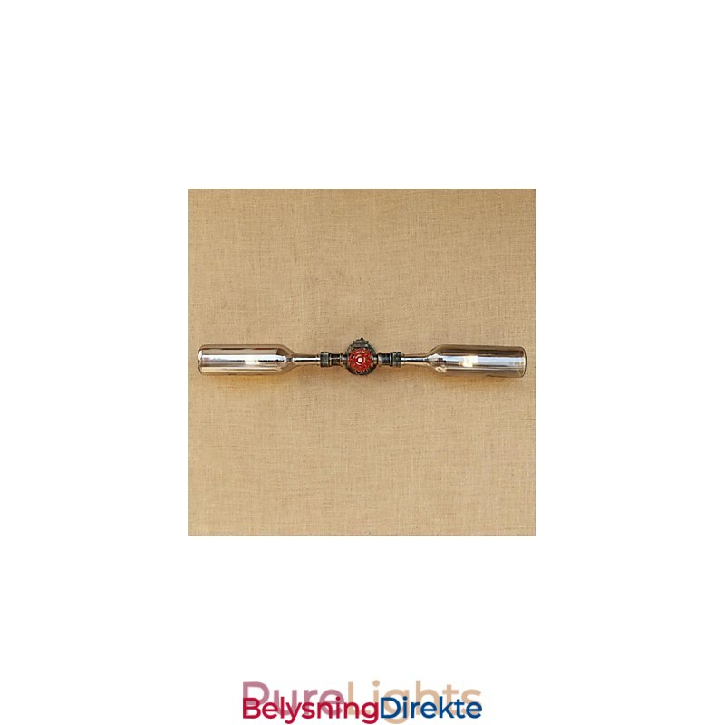 Retro Amerikansk Landsby Kreativ Industri Vind Designer Vannflaske Vegglampe Vegglampe Grå