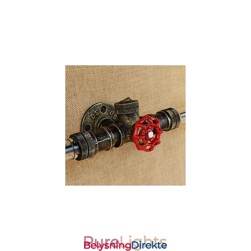 Retro Amerikansk Landsby Kreativ Industri Vind Designer Vannflaske Vegglampe Vegglampe Grå