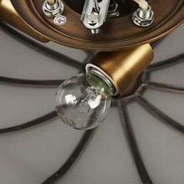 Moderne, Samtidskunst Dekorativ Design Taklampe I Kobberfamilie