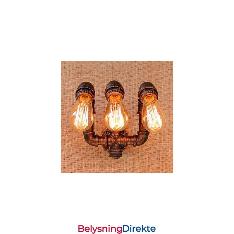 Rustikk Hytte-Landlig Maling For Omgivelseslys Vegglampe Med Vegg