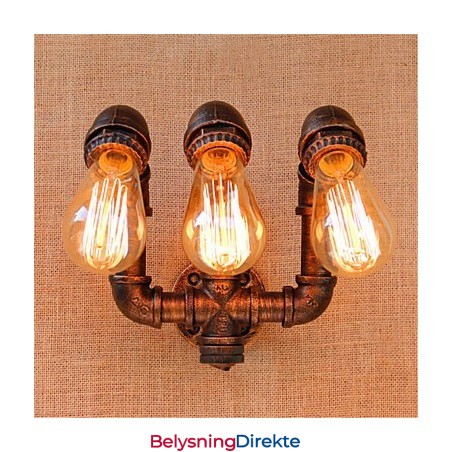 Rustikk Hytte-Landlig Maling For Omgivelseslys Vegglampe Med Vegg