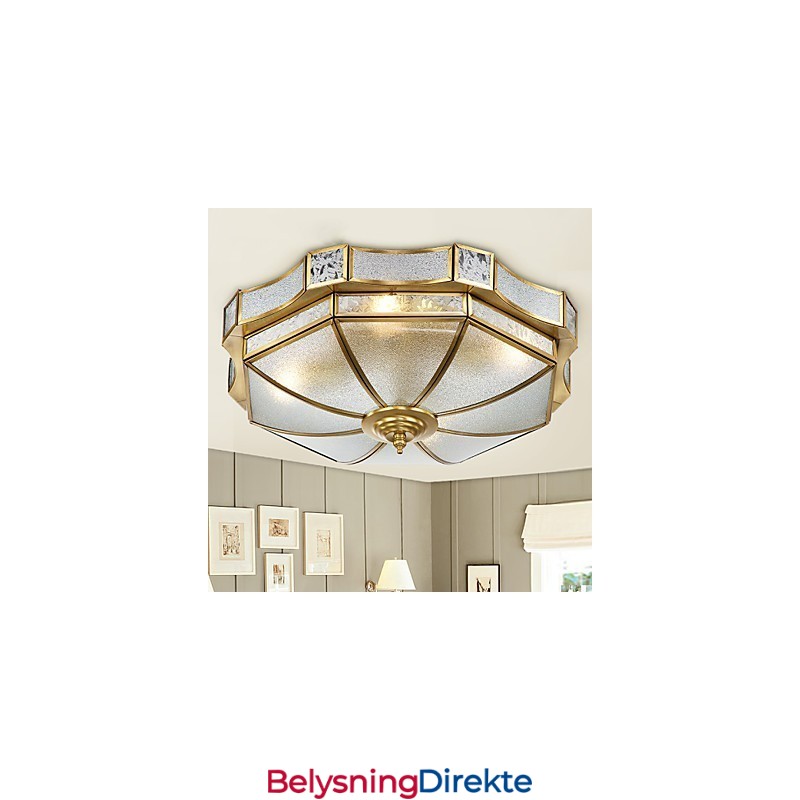 Moderne, Samtidskunst Dekorativ Design Taklampe I Kobberfamilie