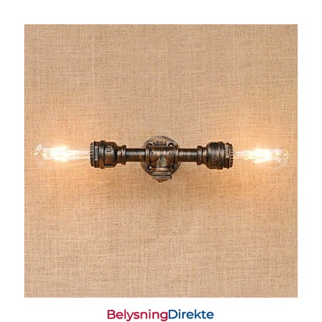 Rustikk Hyttemaling For Omgivelseslys Vegglampe Med Vegglampe