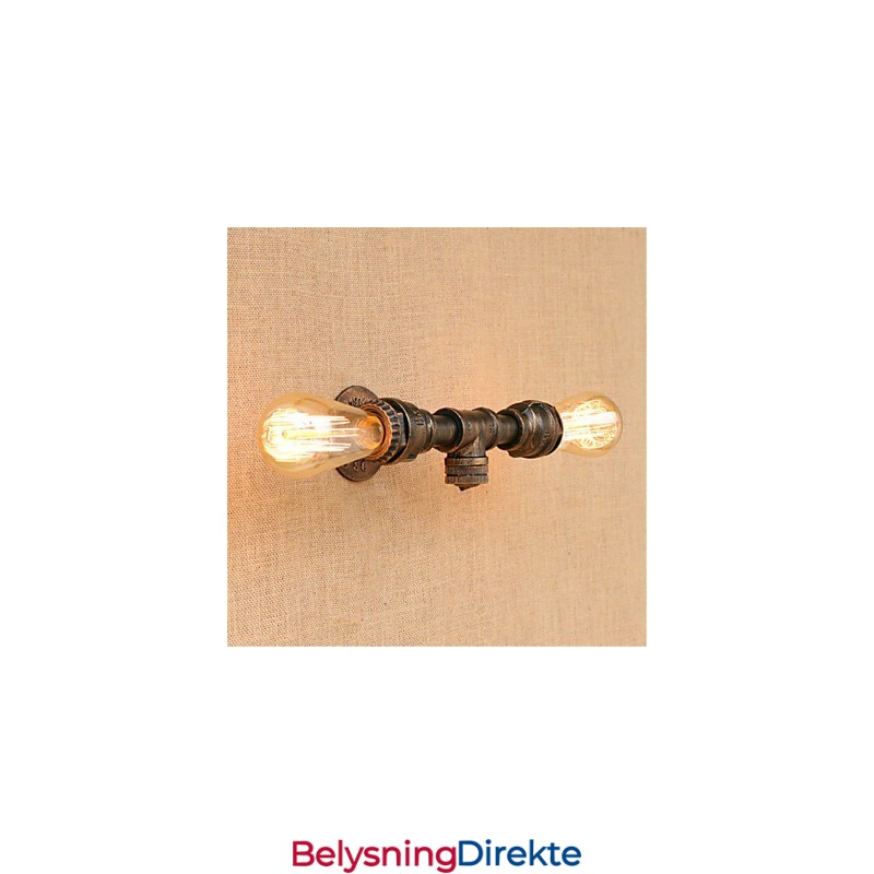 Rustikk Hyttemaling For Omgivelseslys Vegglampe Med Vegglampe