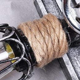 Vintage Industrielle Vegglamper I Tre, Båtankerform, Kreativ Restaurant, Kafé, Bardekorasjon, Belysning