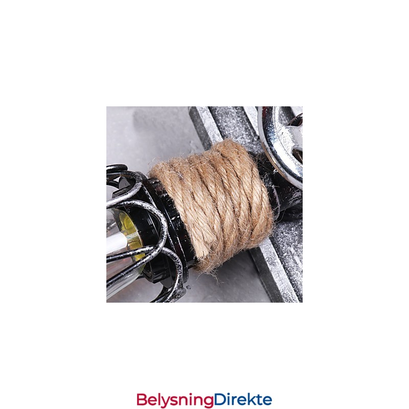 Vintage Industrielle Vegglamper I Tre, Båtankerform, Kreativ Restaurant, Kafé, Bardekorasjon, Belysning