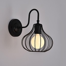 Maxtraditional Klassisk Rustikk Hyttemaling For Mini-Stil Omgivelseslys Vegglampe