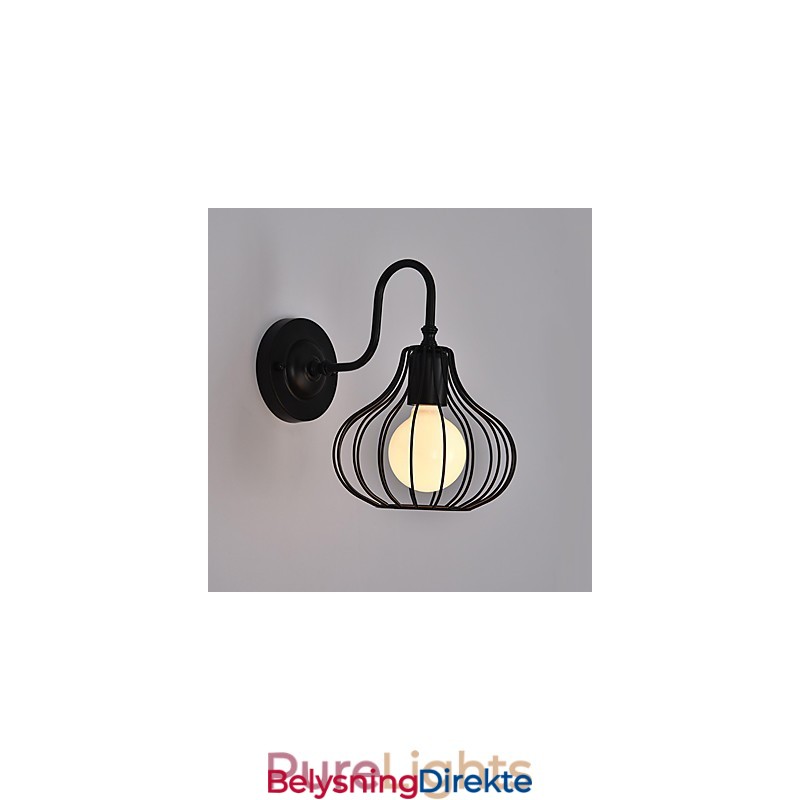 Maxtraditional Klassisk Rustikk Hyttemaling For Mini-Stil Omgivelseslys Vegglampe