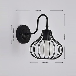 Maxtraditional Klassisk Rustikk Hyttemaling For Mini-Stil Omgivelseslys Vegglampe