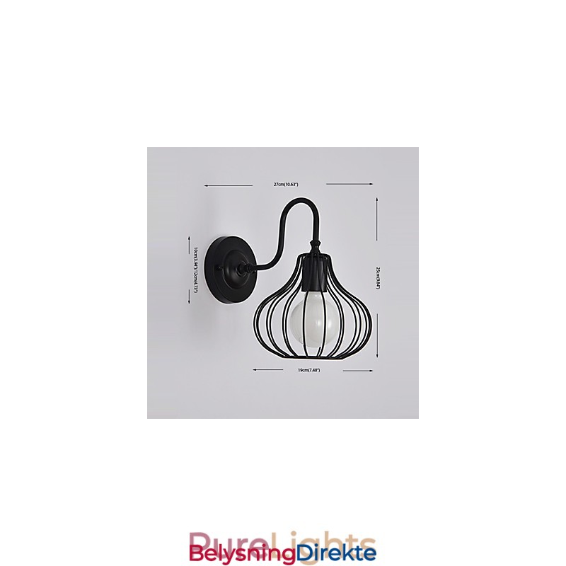 Maxtraditional Klassisk Rustikk Hyttemaling For Mini-Stil Omgivelseslys Vegglampe