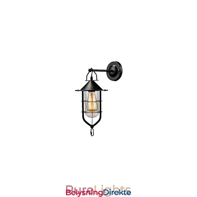 Europeisk Stil Vegglampe Balkonggang Utendørs Lampe Retro Industriell Vind Bar Gårdsplass Trapper Soverom Vegg