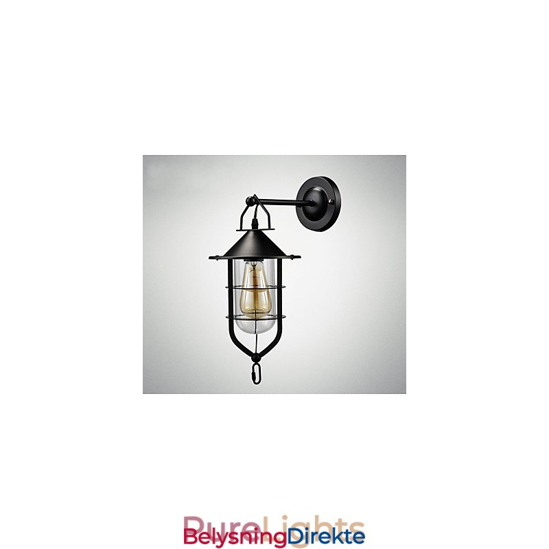 Europeisk Stil Vegglampe Balkonggang Utendørs Lampe Retro Industriell Vind Bar Gårdsplass Trapper Soverom Vegg