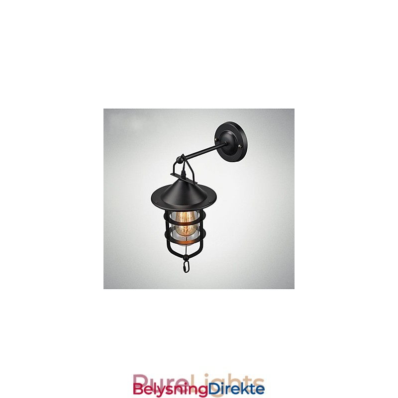 Europeisk Stil Vegglampe Balkonggang Utendørs Lampe Retro Industriell Vind Bar Gårdsplass Trapper Soverom Vegg