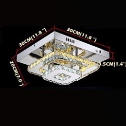 Krystalltaklamper, Innfelt, Klar Eller Ravfarget K9, For Innendørs Bruk, Ce