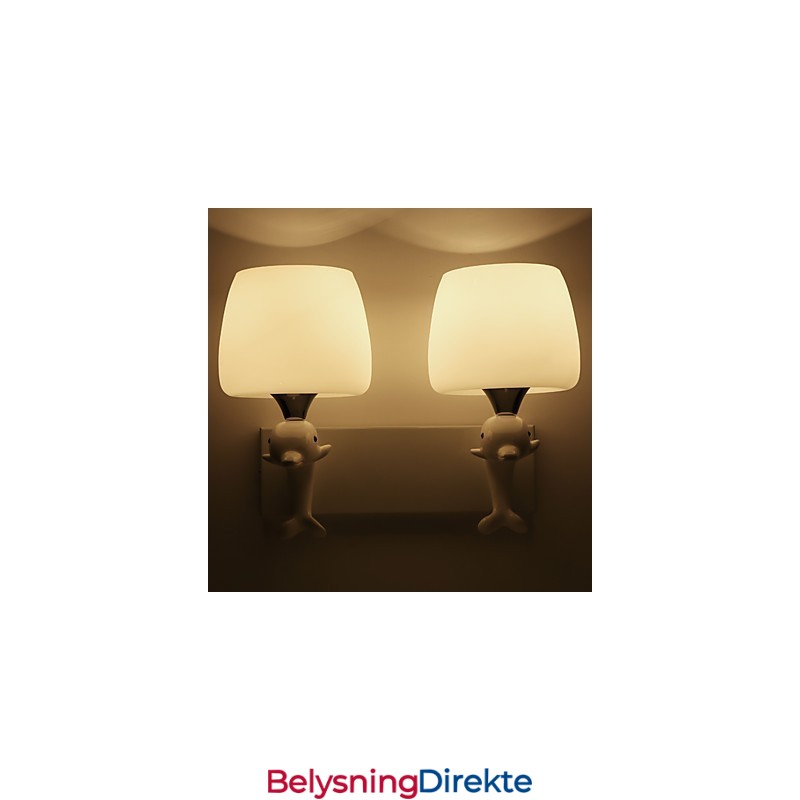 Moderne Samtidsmaleri Funksjon For Øyebeskyttelse Omgivelseslys Vegglampe Vegglampe