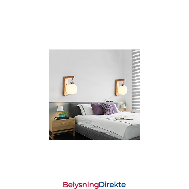 Moderne Samtidsmaleri Funksjon For Øyebeskyttelse Omgivelseslys Vegglampe Vegglampe