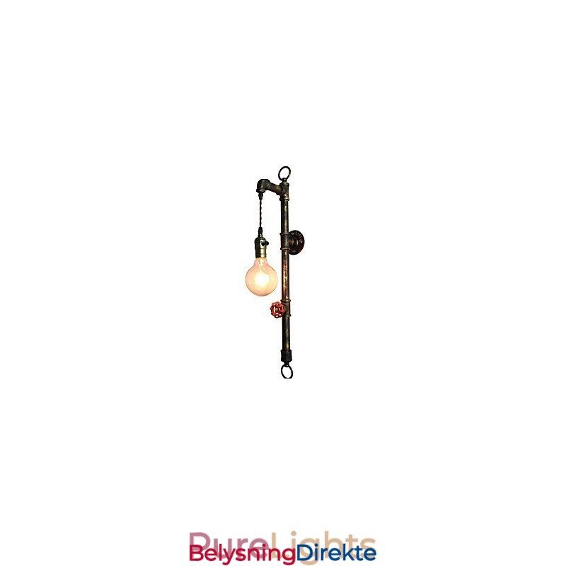 Vegglampe Vegglampe Veggjernsvegglampe Dum Black Lightsaber-Lampe På Veggen