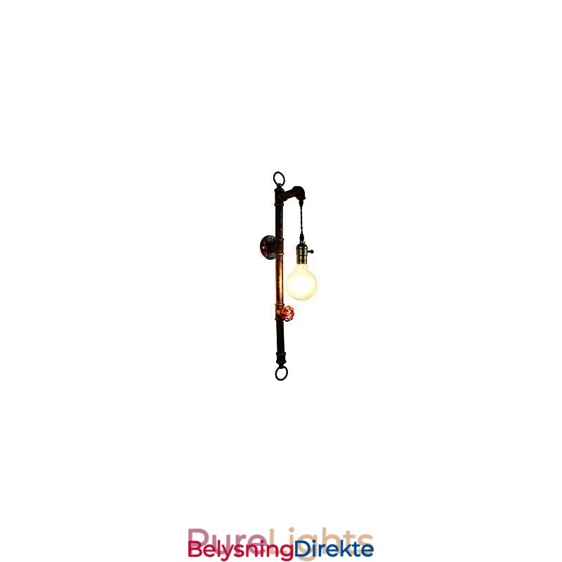 Vegglampe Vegglampe Veggjernsvegglampe Dum Black Lightsaber-Lampe På Veggen