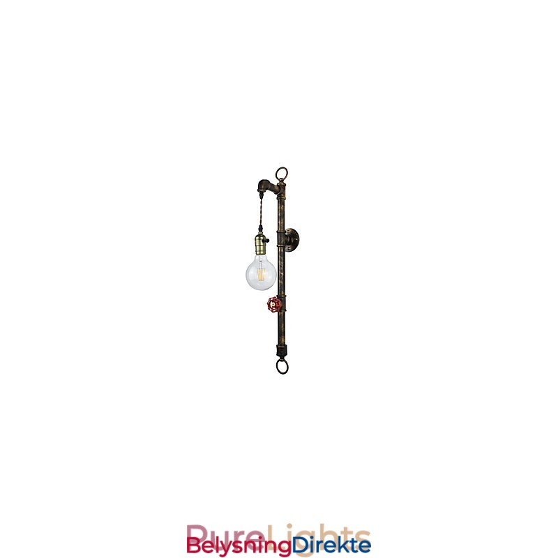 Vegglampe Vegglampe Veggjernsvegglampe Dum Black Lightsaber-Lampe På Veggen