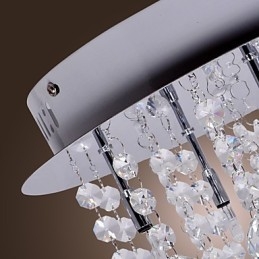 Moderne Samtids Krystall Krom Metall Innfelt Montering