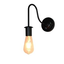 Vegglampetter Veggjern Vegglampe Dum Black Lightsaber-Lampe På Veggen