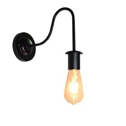 Vegglampetter Veggjern Vegglampe Dum Black Lightsaber-Lampe På Veggen