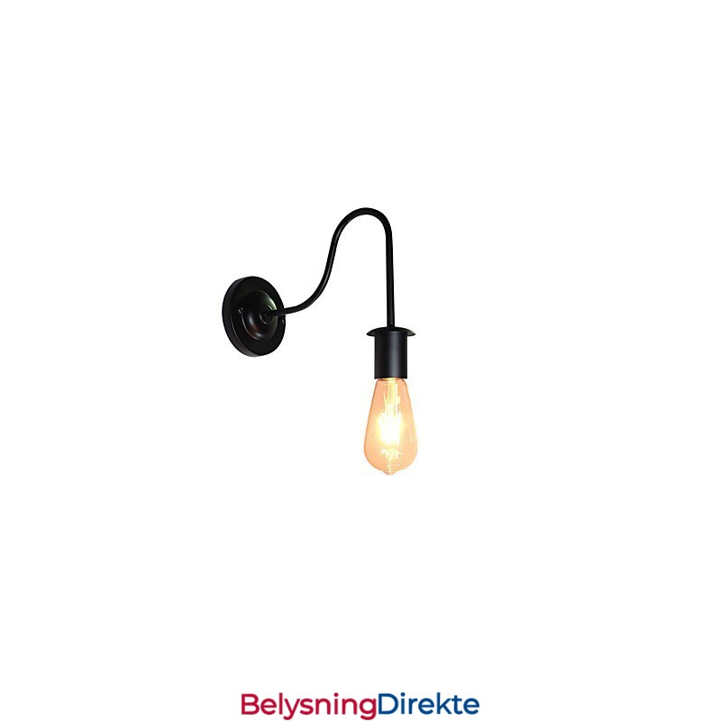 Vegglampetter Veggjern Vegglampe Dum Black Lightsaber-Lampe På Veggen