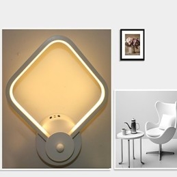 Enkel Moderne Soverom Nattbordslampe Vegglampe Kreativ Personlighet Trapper Aluminiumslampe