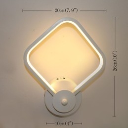 Enkel Moderne Soverom Nattbordslampe Vegglampe Kreativ Personlighet Trapper Aluminiumslampe