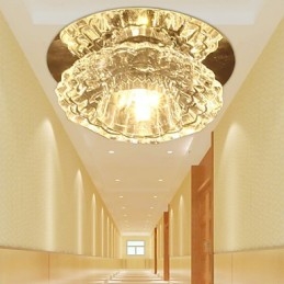 3W Energisparende Moderne Taklampe Krystall Taklampe Nedlyspære Lampe